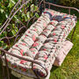 Country Rose Garden Bench Cushion, thumbnail 1 of 5