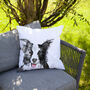 Inky Dog Outdoor Cushion For Garden Furniture, thumbnail 2 of 8