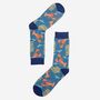Men's Bamboo Ocean Life Lobster Socks Blue, thumbnail 2 of 2