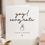 Personalised Yay Engagement Card For Friend, thumbnail 1 of 7