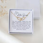 Nan Of The Bride Necklace – Wedding Gift For Nan, Grandma, Sentimental Gift From Granddaughter, thumbnail 1 of 8