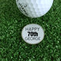 Personalised Happy 70th Birthday Golf Ball Marker, thumbnail 1 of 4