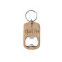 Oak Bottle Opener Keyring 'To The Best Teacher…' | Keyring | Best Teacher | Teacher Gift, thumbnail 2 of 2