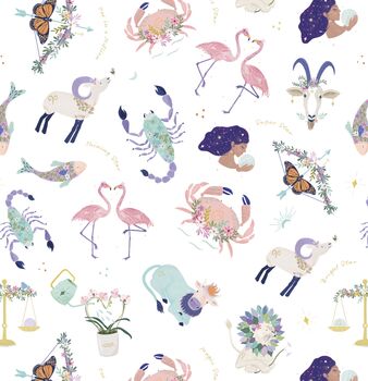 Zodiac Illustrated Wrapping Paper, 3 of 4