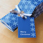 12 'Midnight Blue' Christmas Gift Tags, thumbnail 2 of 3
