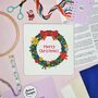 Christmas Wreath Cross Stitch Kit, thumbnail 1 of 7