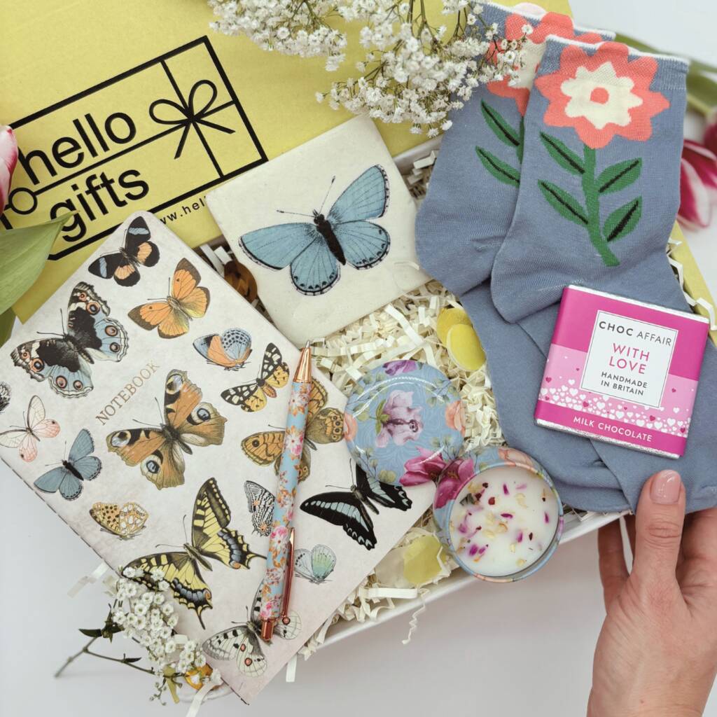 Vintage Floral And Butterflies Gift Set For Mother’s Day, 1 of 9