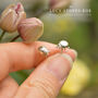 Sterling Silver/18ct Gold Plated Ladybug Earrings, thumbnail 3 of 5