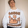 Couch Potatoes Men's Slogan Sweatshirt, thumbnail 1 of 4