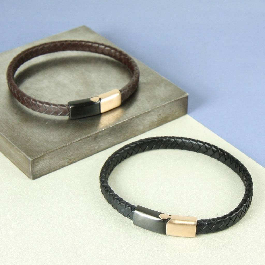 men's personalised woven bracelet by lisa angel | notonthehighstreet.com