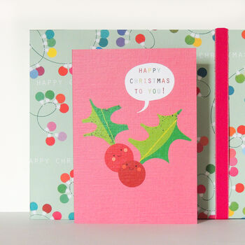 Christmas Holly Berries Card, 4 of 5
