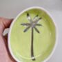 Handmade Ceramic Palm Tree Jewellery Dish, thumbnail 4 of 5