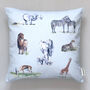 Safari Animals Printed Children's Cushion, thumbnail 5 of 10