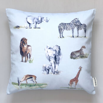 Safari Animals Printed Children's Cushion, 5 of 10