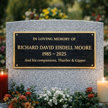 Customisable Black Brass Wall Sign Plaque, 3 of 6