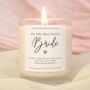 Bride Gift Personalised Bride Wedding Candle, thumbnail 1 of 6