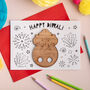 Diwali Ganesha Finger Puppet And Colouring In Card, thumbnail 1 of 4