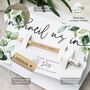 Save The Date Pencil Us In With Botanical Card, thumbnail 2 of 12
