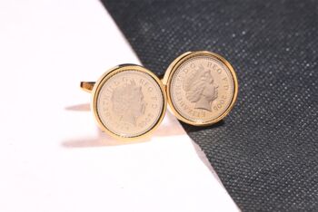 2005 21st Birthday Five Pence Coin Cufflinks, 2 of 5