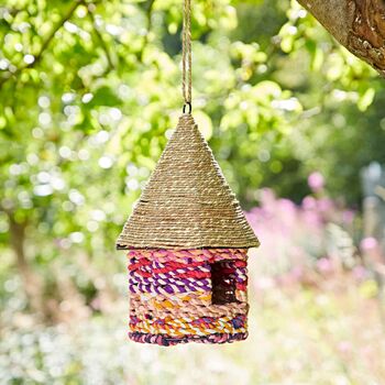 Octagonal Recycled Cotton Birdhouse, 4 of 10