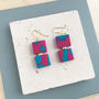 Statement Square Earrings, thumbnail 2 of 3