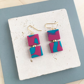 Statement Square Earrings, 2 of 3