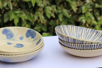 River Of Ganga Ceramic Salad Bowl, 4 of 4