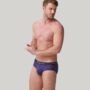 Multipack Four Pairs Of Men's Bamboo Briefs In Stripes, thumbnail 3 of 7