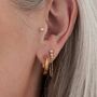 Chunky Hoop Earrings, thumbnail 1 of 5