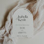 Luxe A6 Arch Save The Date Wedding Invitation, thumbnail 1 of 3