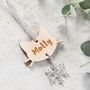 Personalised Cat Wooden Snowflake Decoration, thumbnail 3 of 3