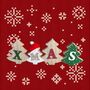 Festive Wooden Christmas Tabletop Sign, Tree Shaped, Santa Hat, thumbnail 2 of 3