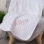 Personalised White Bubble Baby Blanket, thumbnail 1 of 5