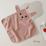 Personalised Kids Animal Themed Cotton Wash Towel, thumbnail 3 of 11