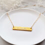 Personalised Name Bar Necklace With Hidden Message, thumbnail 4 of 11