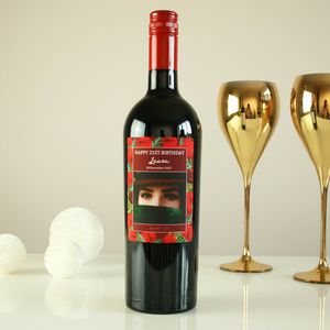 Personalised Wine Labels Wedding Uk Personalised Wine With Photo Label