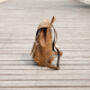 Front Pockets Vintage Look Leather Backpack, thumbnail 7 of 10