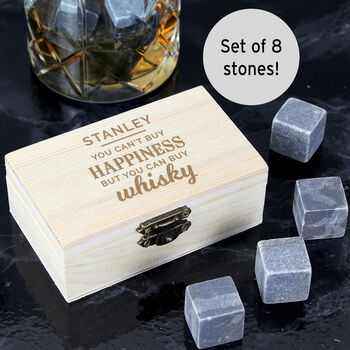 Personalised Happiness Whisky Stones, 2 of 2