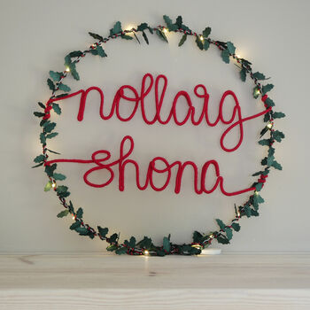 Nollaig Shona Wreath Light, 4 of 5