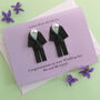 Personalised Mr And Mr Origami Wedding Card, thumbnail 2 of 5