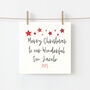 Merry Christmas To Our Son Personalised Card, thumbnail 1 of 3