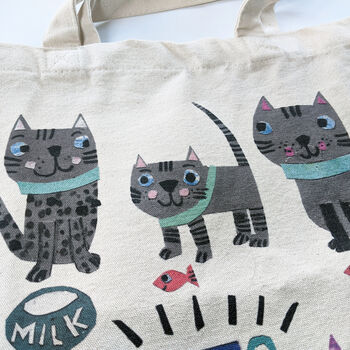 Personalised Cat Person Bag, 4 of 10