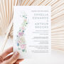 Wedding Invitation Pink, Blue And White Floral, thumbnail 1 of 6
