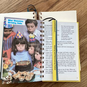 'Making Cakes' Upcycled Notebook, 6 of 6