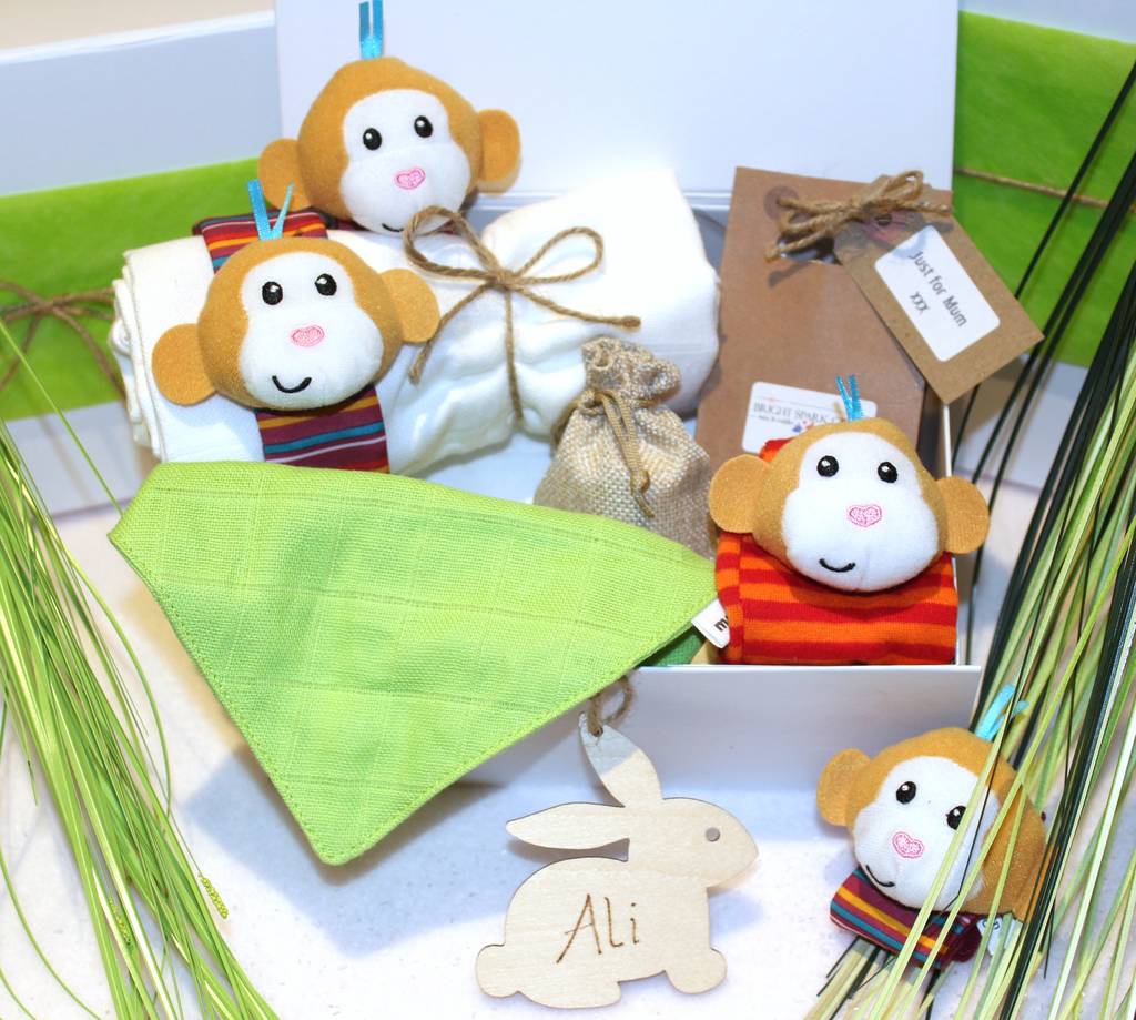 Cheeky Monkey Baby Gift Box, 1 of 5