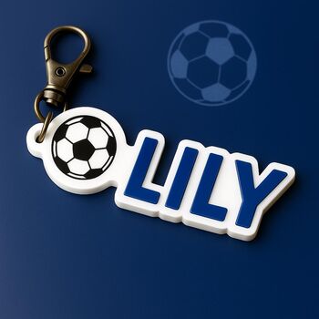 Personalised Football Fan Keychain, 2 of 3