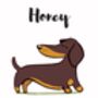 Dachshund Personalised Dog Name And Personality Print, thumbnail 6 of 6