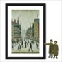 Framed 'Chester Centre' A4 Lowry Style Art Print, thumbnail 1 of 2
