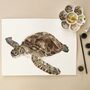 Sea Turtle Personalised Watercolour Print, thumbnail 4 of 4