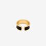 Kin Black And Gold Shell Ring, thumbnail 3 of 6
